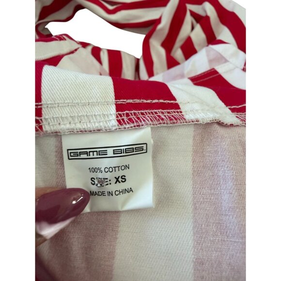 GAME BIBS Women's Alabama Crimson Tide Striped Roll Tide Overalls Size XS - Picture 11 of 13